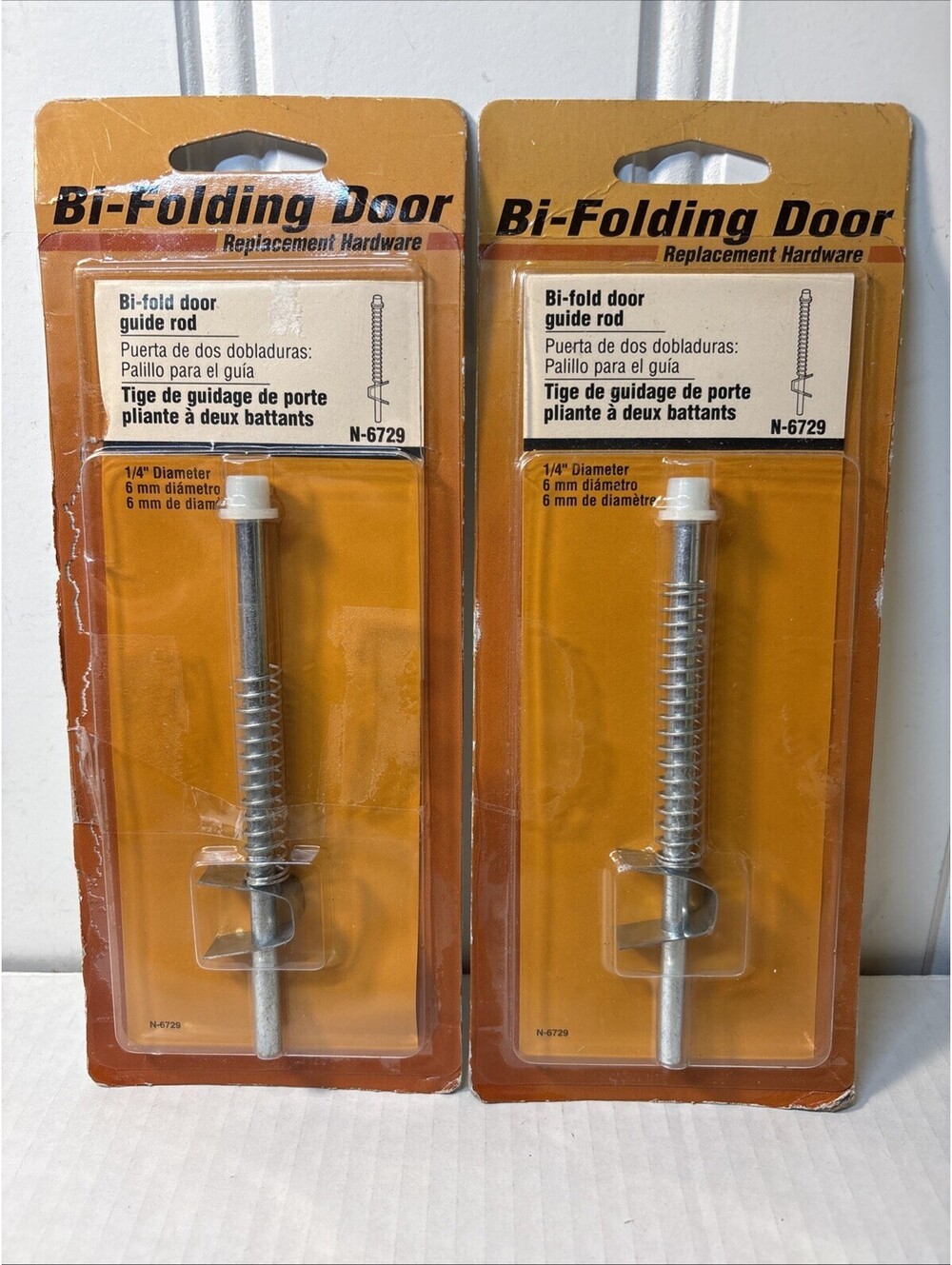 2 Pack Bi-Fold Door Top Guide Rod, Top Pivot N-6729 Bi-Folding Hardware Repair